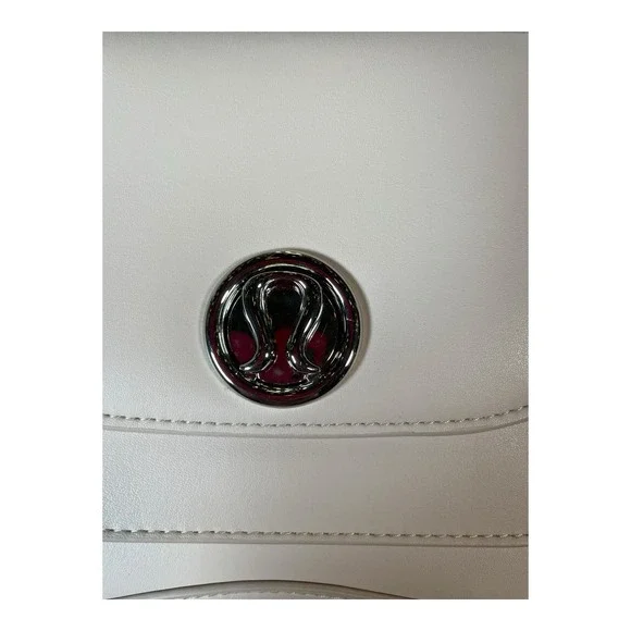 Lululemon Cactus Leather Crossbody Cashew With Silver Hardware & Dust Bag - Picture 9 of 16